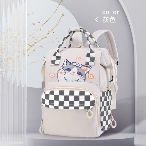 Verspielt katzenmotivierter Mehrere-Taschen-Rucksack Karnz