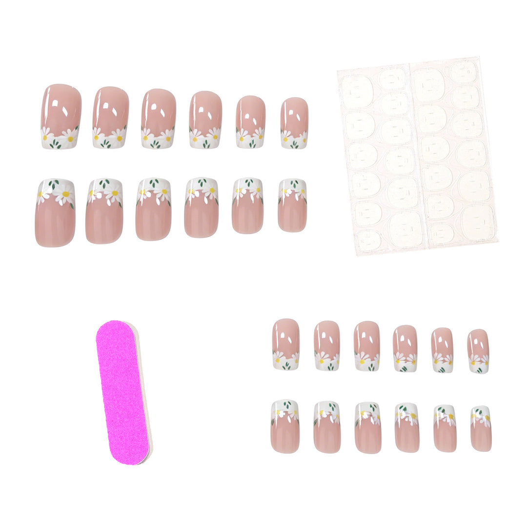 Florale Französische Tipp Nagelverlängerungen Karnz 1789915351