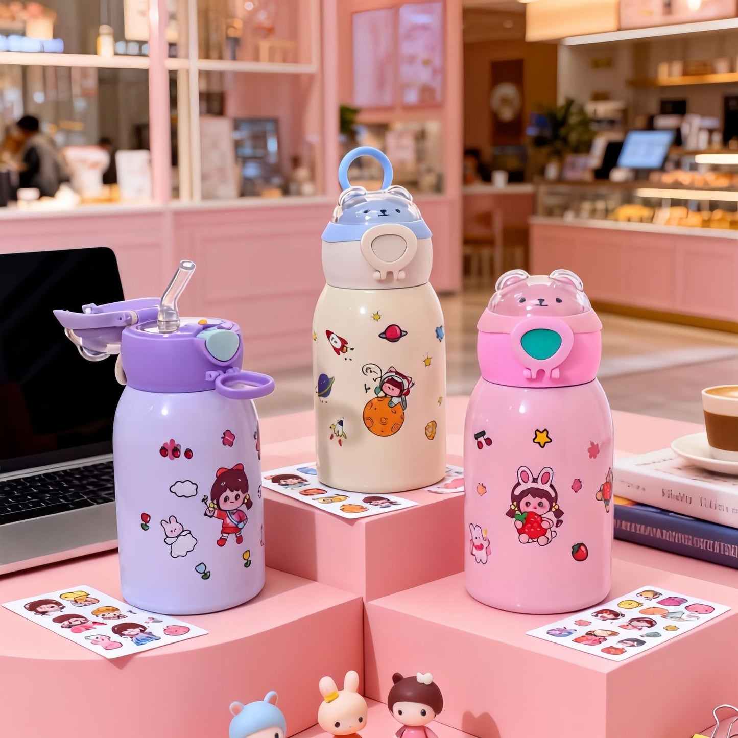 Damen Trinkflasche mit einzigartigem Astronauten-Design Karnz