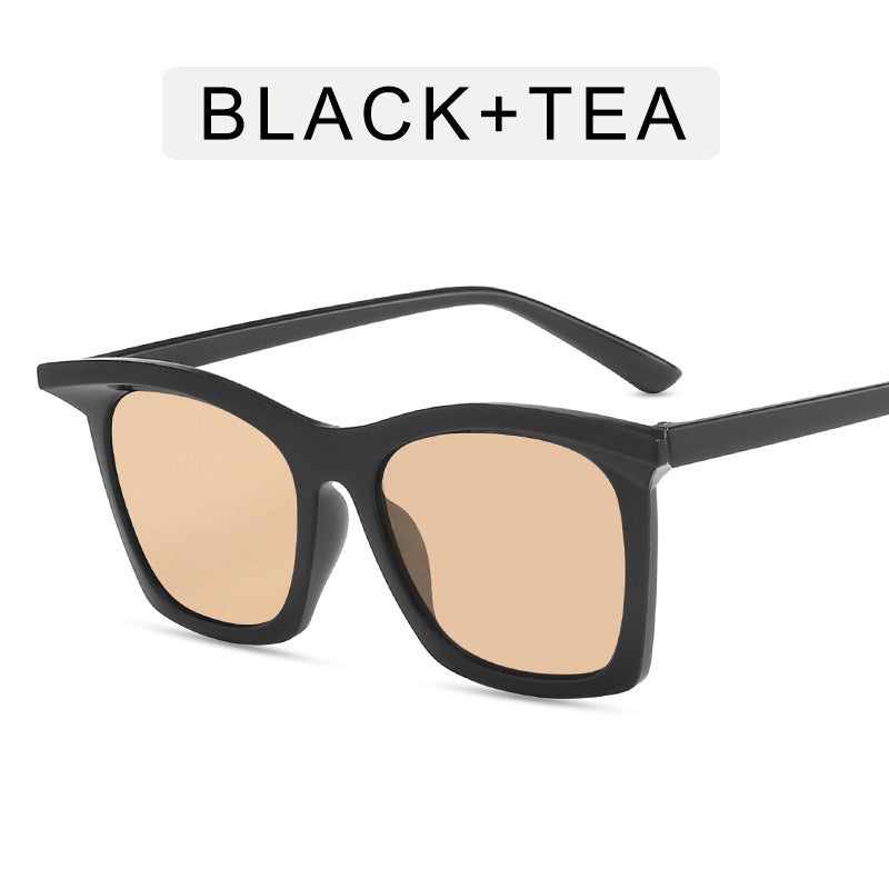 Damen Cat-Eye Sonnenbrille mit gradienten Gläsern und transparentem Rahmendesign Karnz