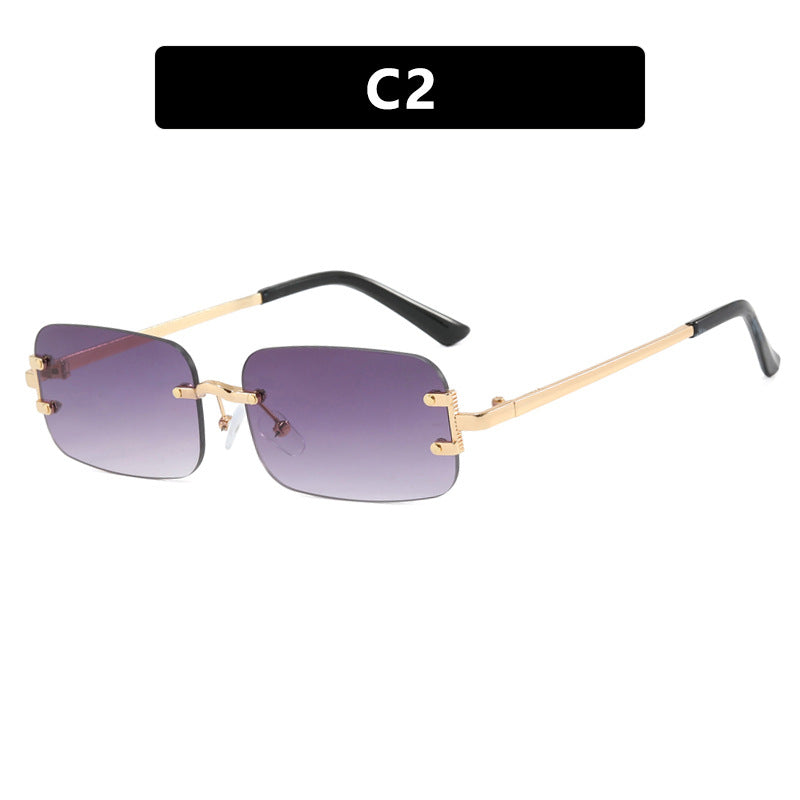 Damen quadratische Sonnenbrille mit hochwertigem Metallrahmen Karnz
