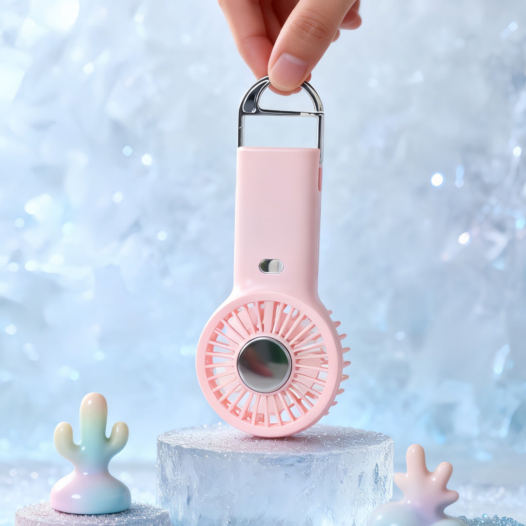 Damen Tragbarer Handventilator mit USB-Ladefunktion und ergonomischem Design Karnz