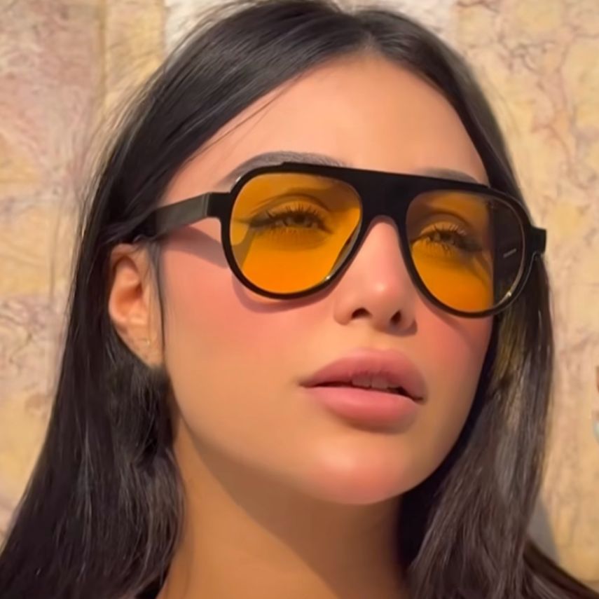 Damen Vintage-Style Sonnenbrille mit elegantem Kunststoffrahmen im Leopardenmuster Karnz