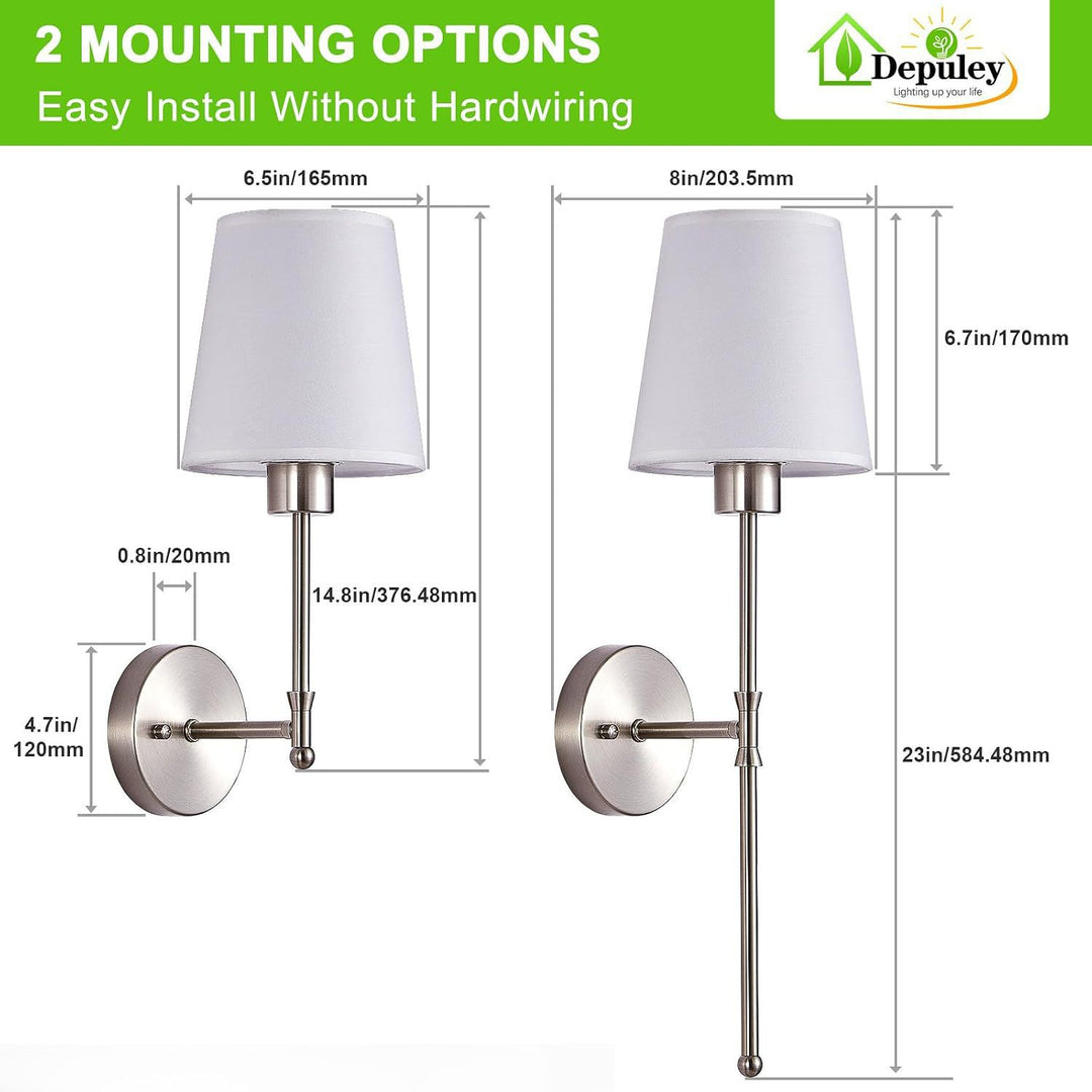 Elegante Wohnwandlampen