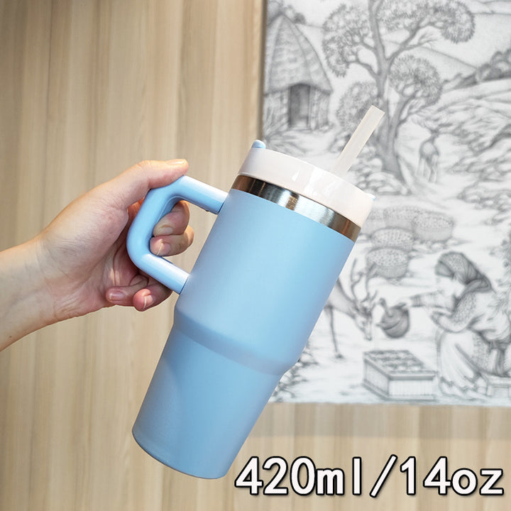 Damen Premium Getränkebecher mit ausklappbarem Strohhalm Karnz
