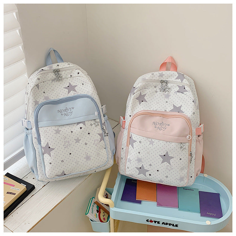 Stylische Sternmuster-Rucksack Karnz