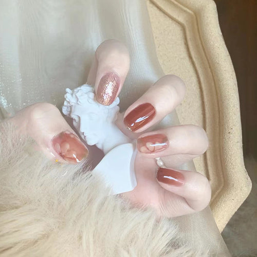 Künstlerisches Floral Press-On Nageldesign  1791804034
