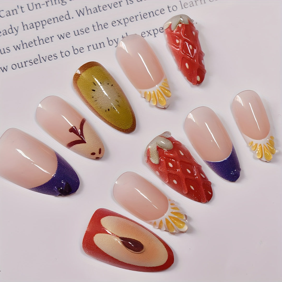 Künstlerisches Gel-Nagelkunst-Design Karnz