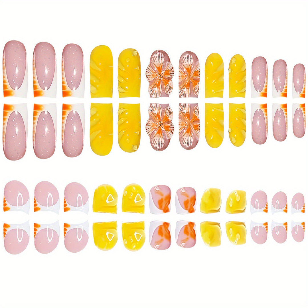 Tropisches Florales Nail Art Set Karnz