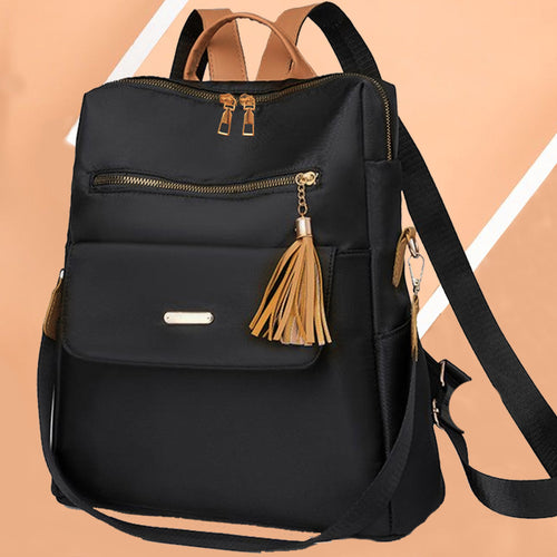 Multifunktionaler Rucksack mit dekorativem Quast Karnz