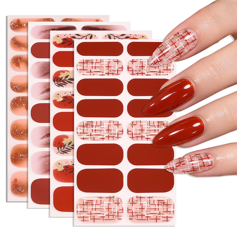 Blumen Design Nagelkunst Wraps