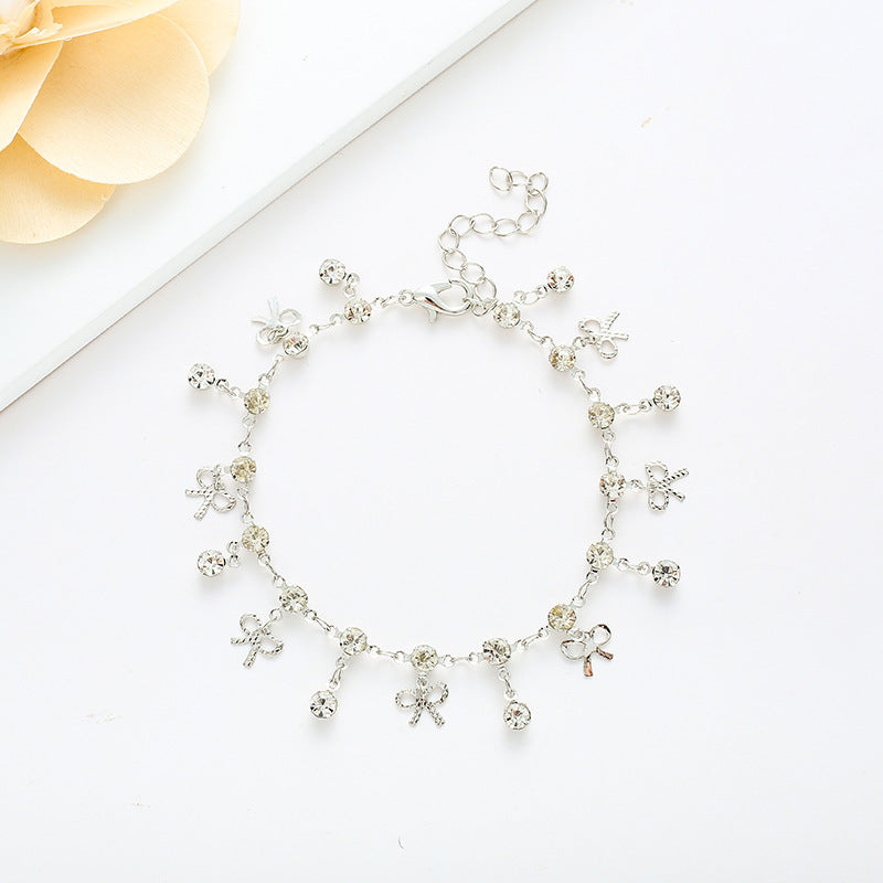 Crystal Bow Charm Bracelet Karnz