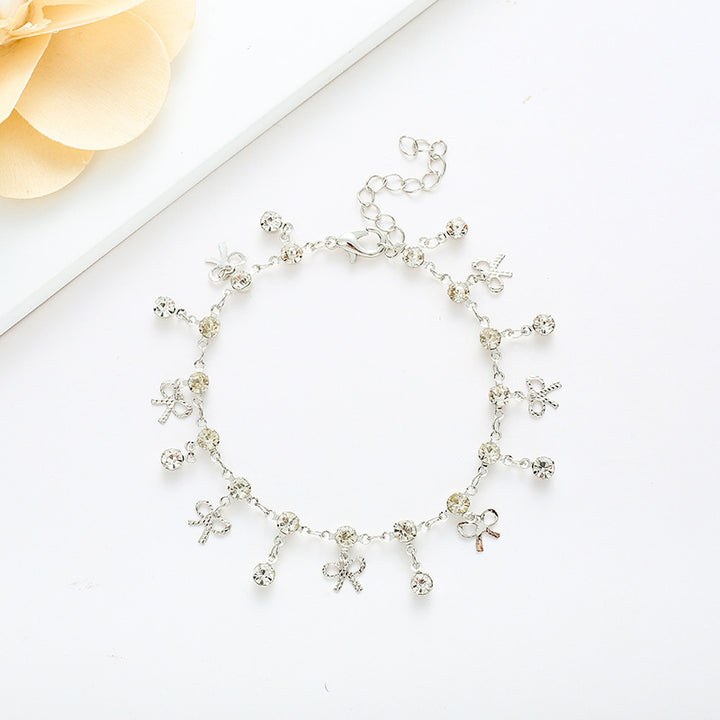 Crystal Bow Charm Bracelet Karnz