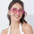 Damen Herzförmige Sonnenbrille mit UV-Schutz und stylischem Rahmen Karnz