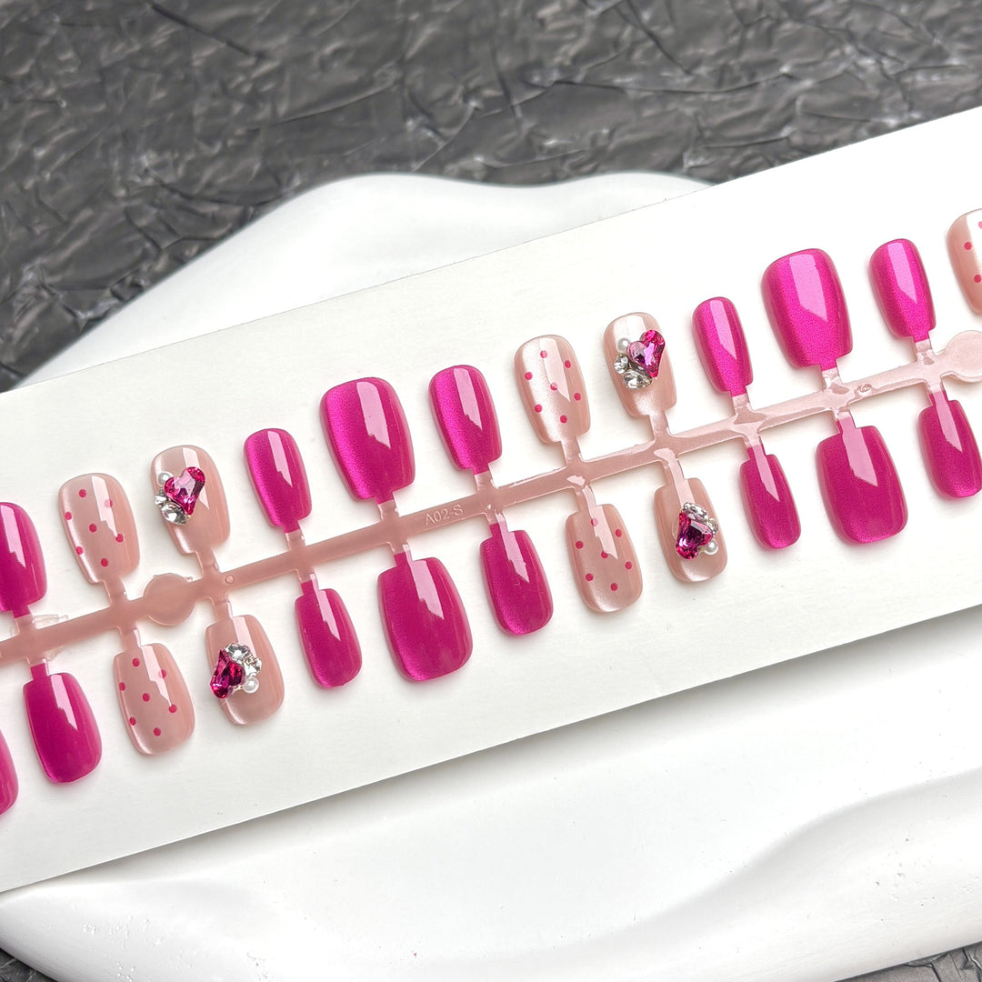 Stylisches Dekoratives Press-On Nagelset