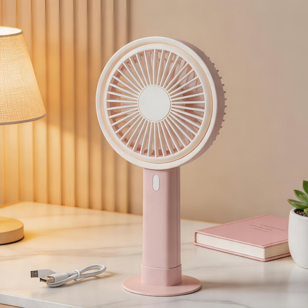 Damen Tragbarer USB Tischventilator mit flexiblem Neigungswinkel Karnz