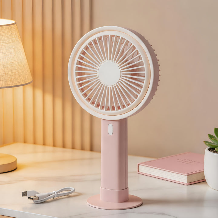 Damen Tragbarer USB Tischventilator mit flexiblem Neigungswinkel Karnz