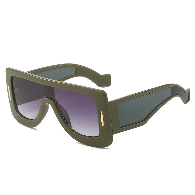 Damen futuristische Oversized Sonnenbrille Karnz