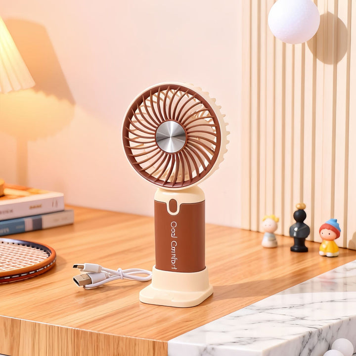 Damen Tragbarer Mini-Ventilator mit innovativem Design und USB-Ladefunktion Karnz