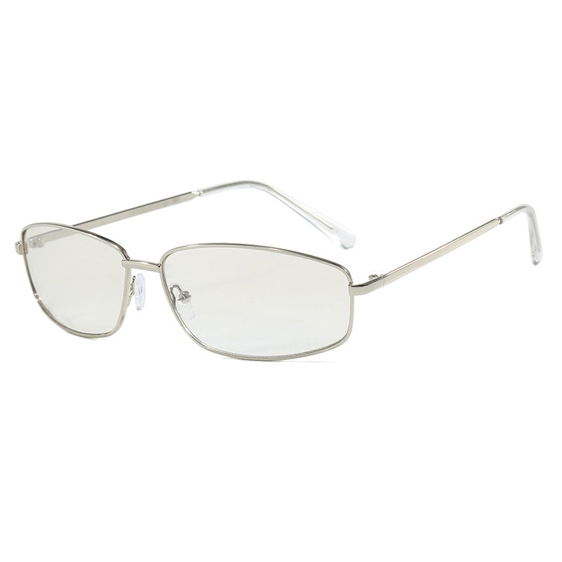 Damen sportliche Sonnenbrille mit modischem Metallschutz Karnz