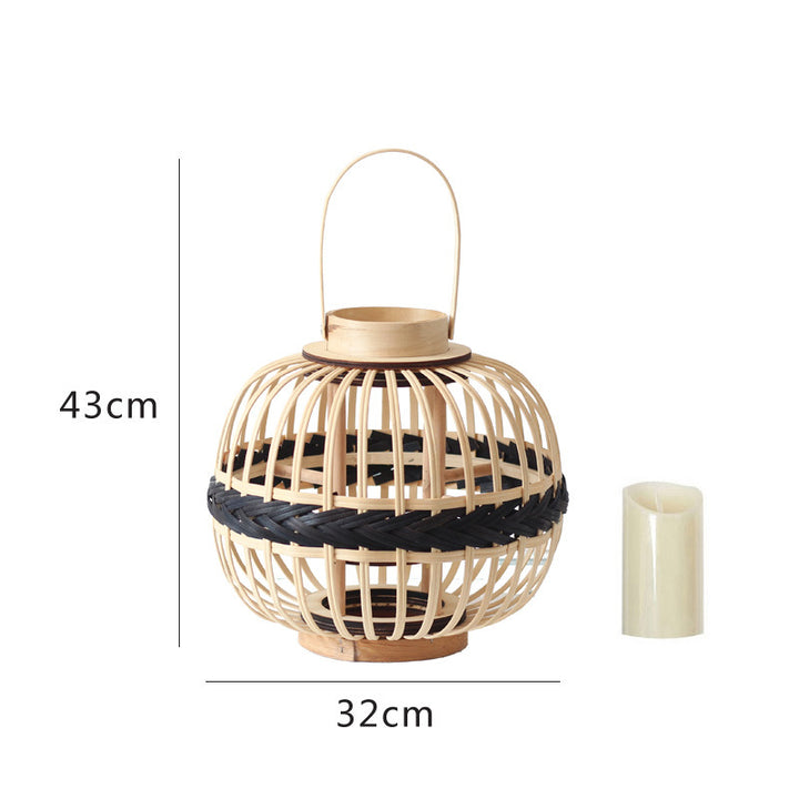 Dekorative Rattan-Laterne Karnz