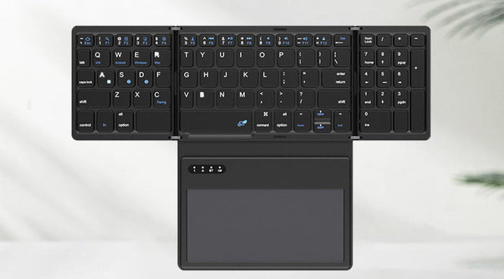 Ultra-Slim Tragbare Bluetooth-Tastatur mit Touchpad Karnz