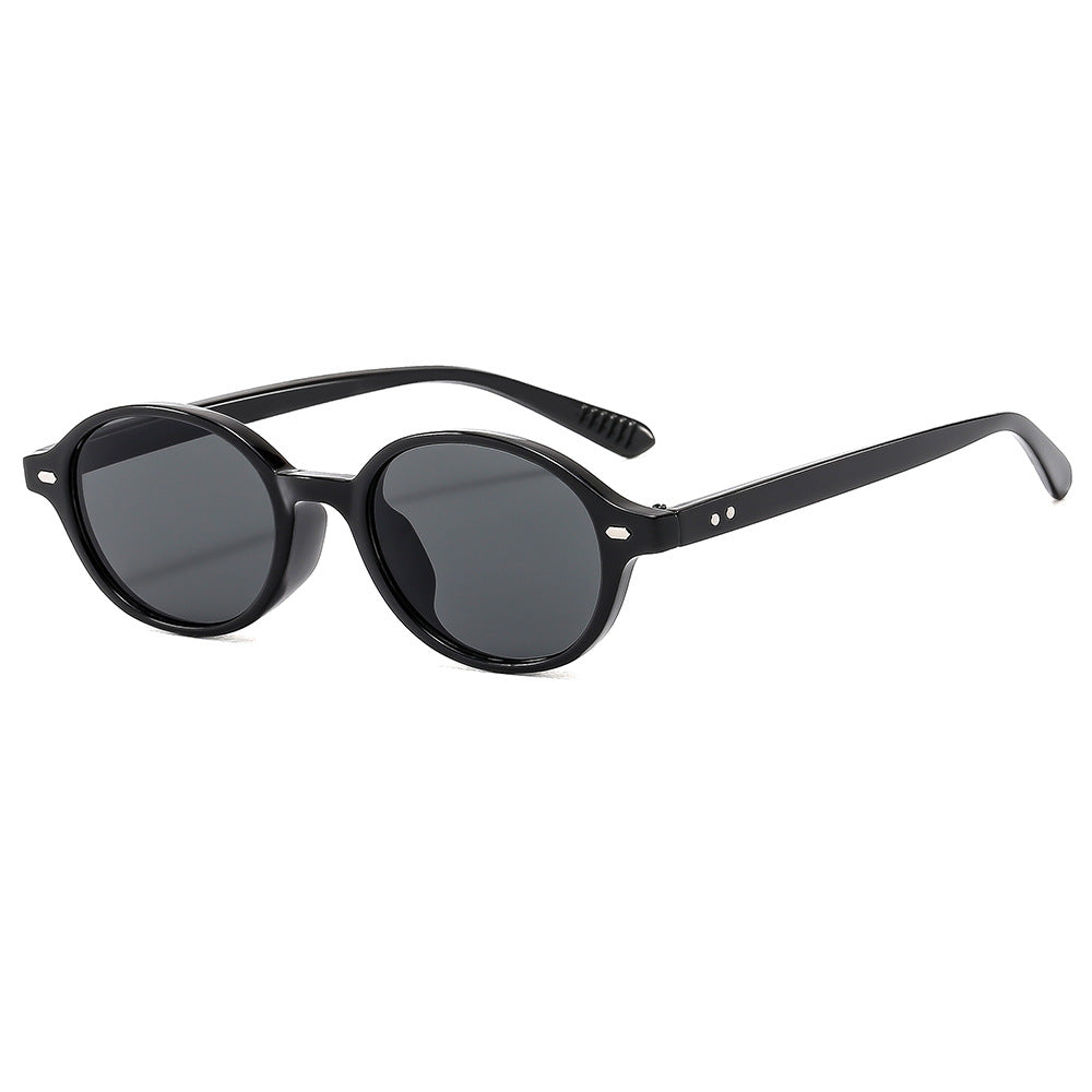 Damen stilvolle und zeitgenössische Sonnenbrille im ovalen Design Karnz