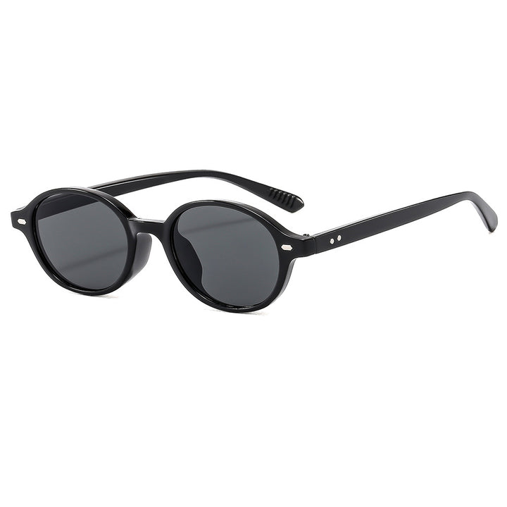 Damen stilvolle und zeitgenössische Sonnenbrille im ovalen Design Karnz