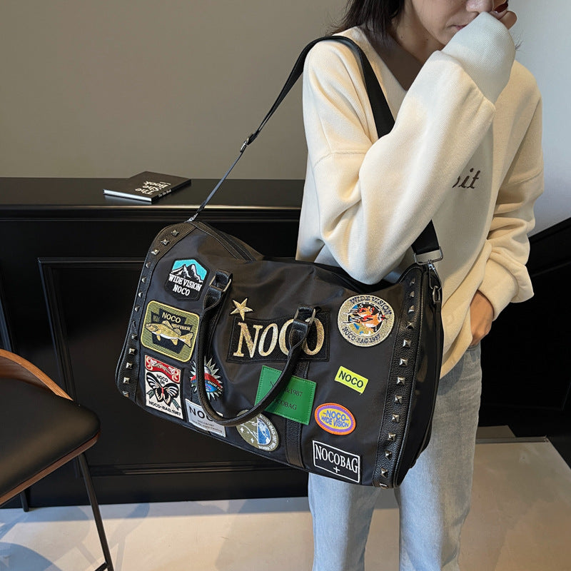 Trendige Patchwork Reisetasche Karnz
