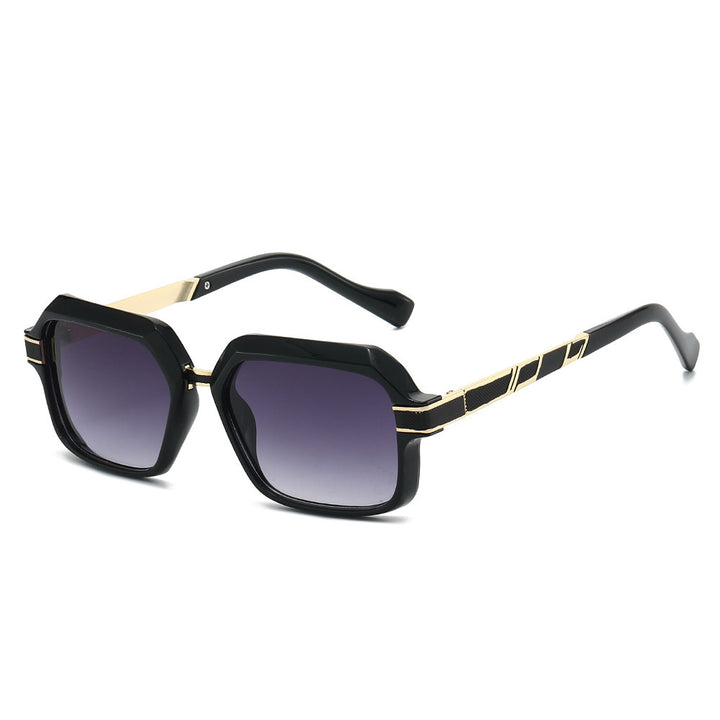 High-Style Geometrische Quadratische Rahmen Sonnenbrille Karnz