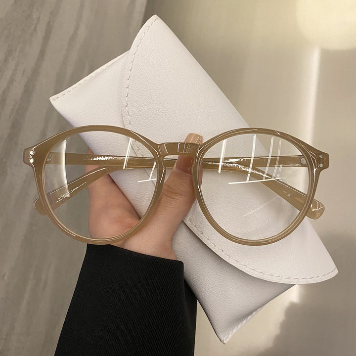 Damen modische Cat-Eye Brille mit dekorativem Rahmen Karnz