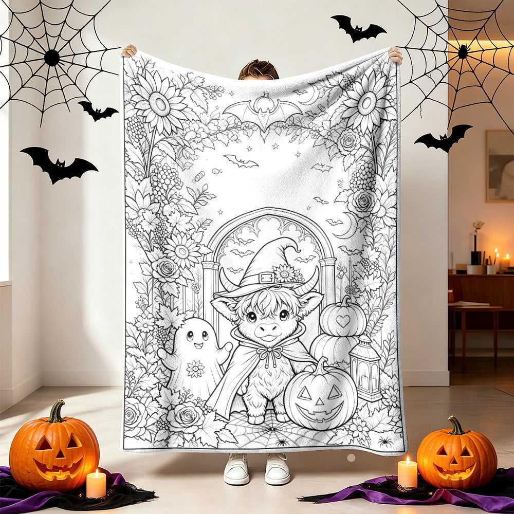 Gemütliche Halloween-Themen-Wurfdecke