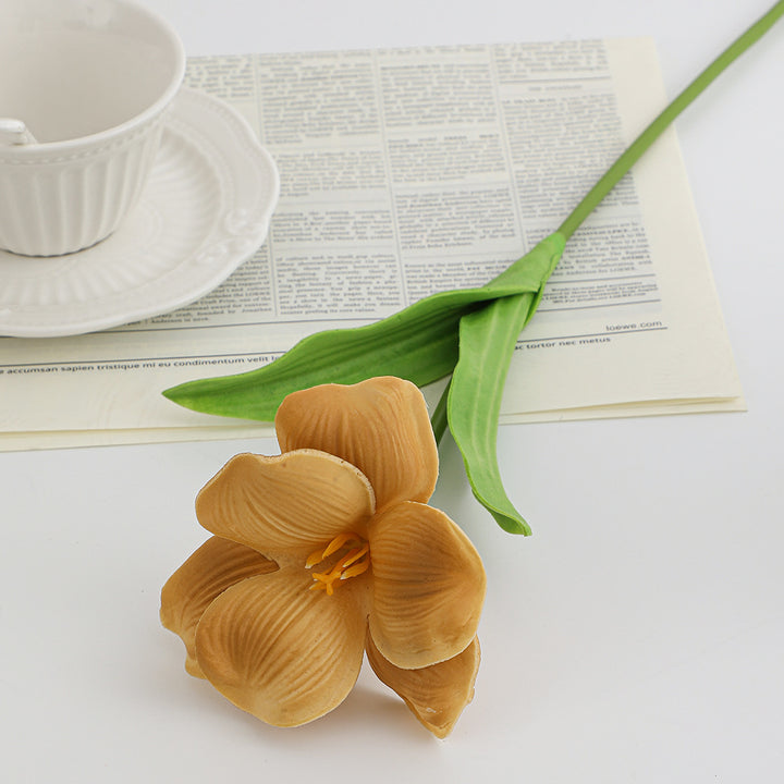 Künstlicher Orchideenblütenzweig mit realistischen Details Karnz