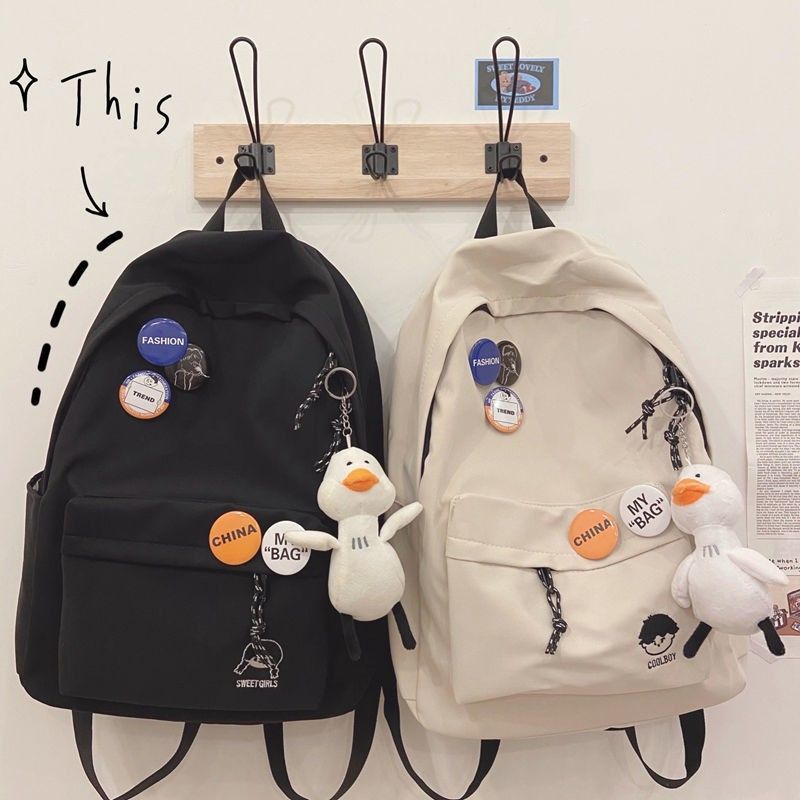 Lässiger Canvas-Rucksack Karnz