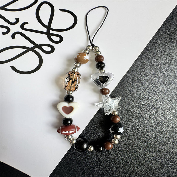 Themed Charm Beaded Phone Lanyard Karnz