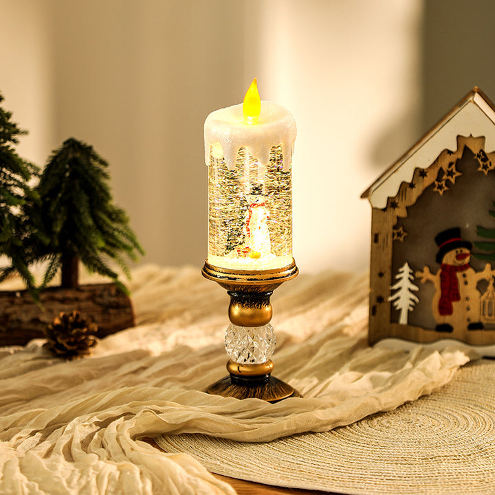 Weihnachtsdekoration Laterne mit Schneekugel Karnz