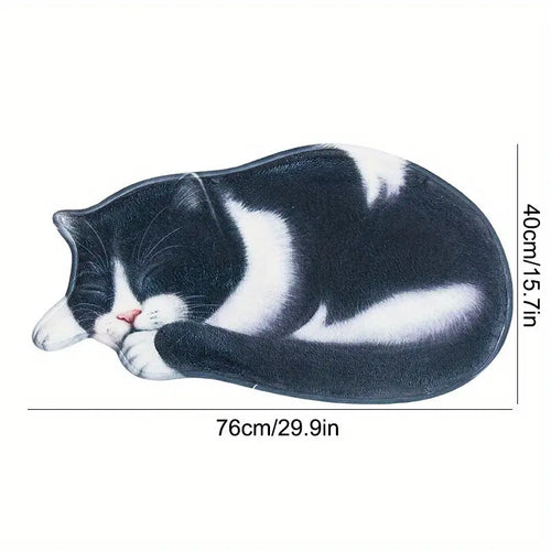 Cartoon-Katzen-Themen Plüsch-Badematte