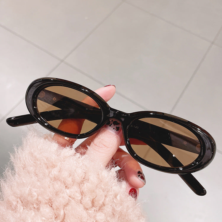 Retro Ovale Sonnenbrille Karnz