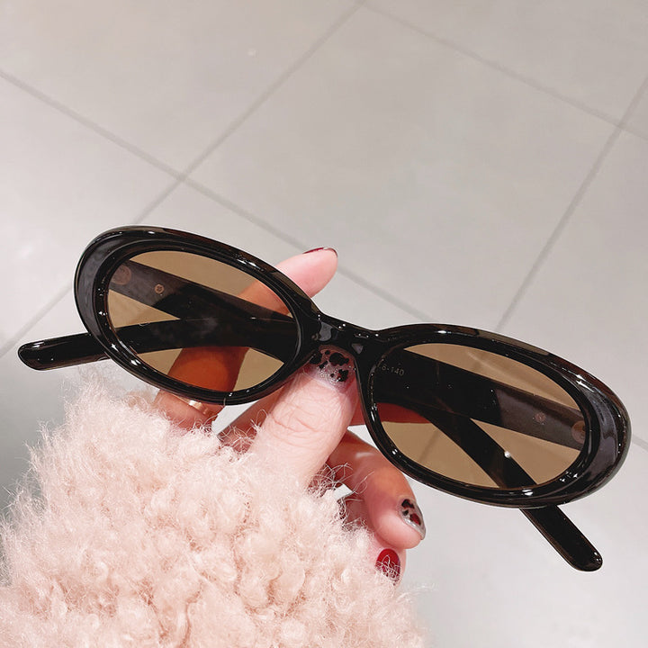Retro Ovale Sonnenbrille Karnz