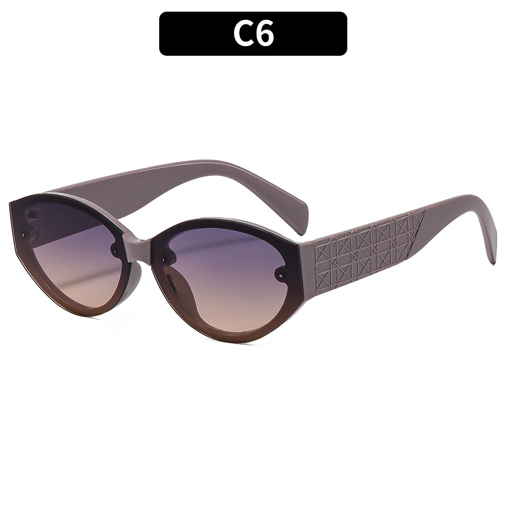 Geometrische Retro Sonnenbrille