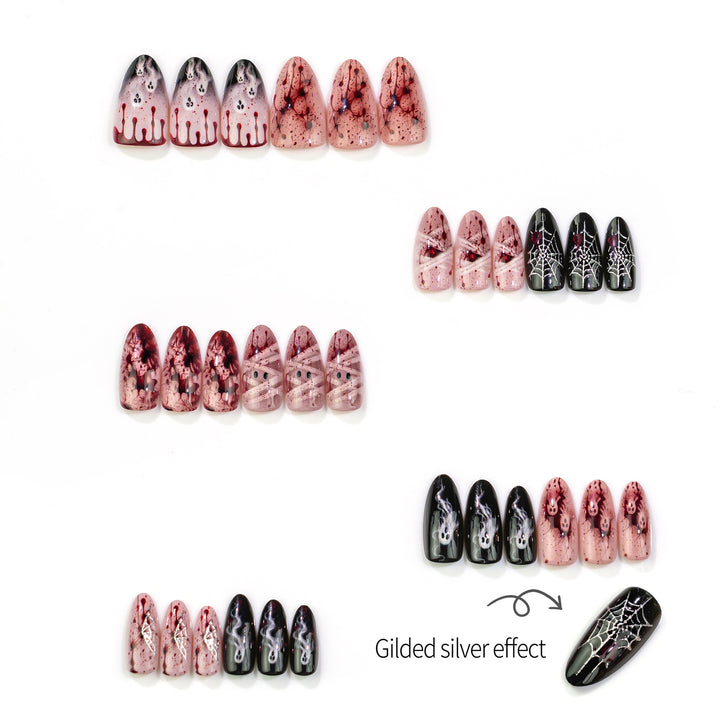 Halloween-Themen Press-On Nagelkunst Set 1790738400