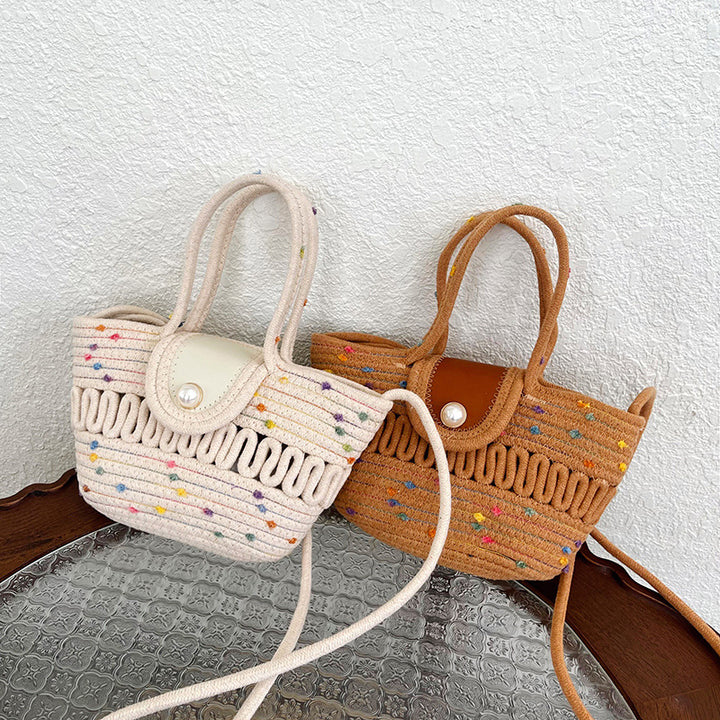WoCharming Gewebte Mini Tote Bag Karnz
