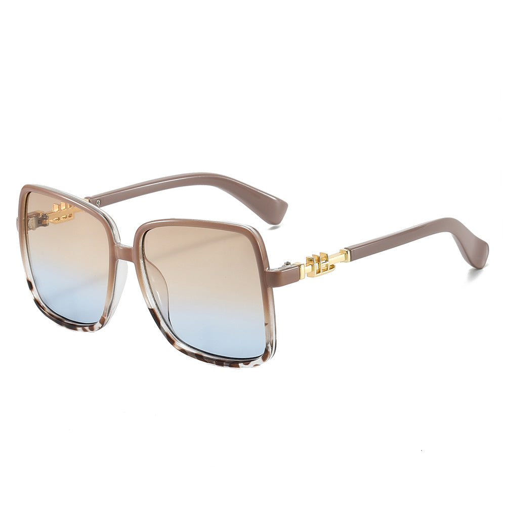 Damen Sonnenbrille mit großem Rahmen und Farbverlauf Karnz
