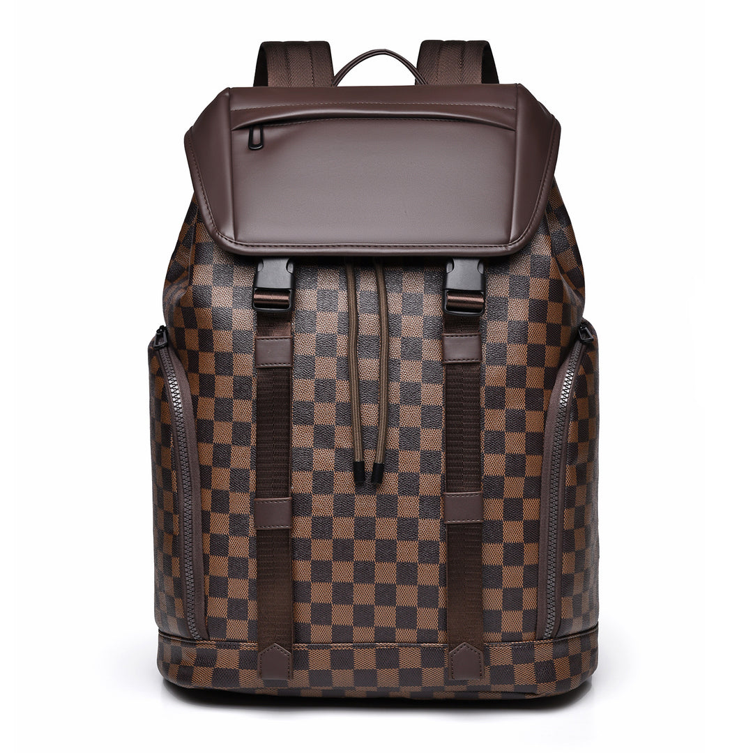Luxe Schachbrettmuster Rucksack Karnz