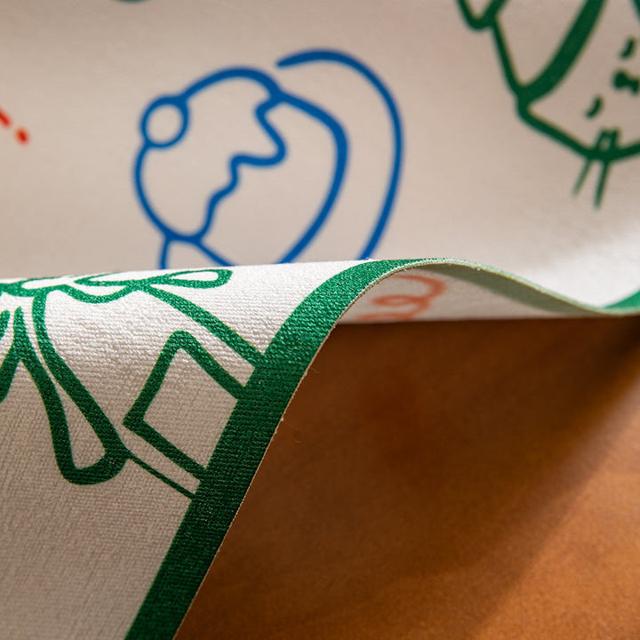 Kinder-Lern-Tischset mit Alphabet-Aufdruck und abwischbarer Oberfläche Karnz