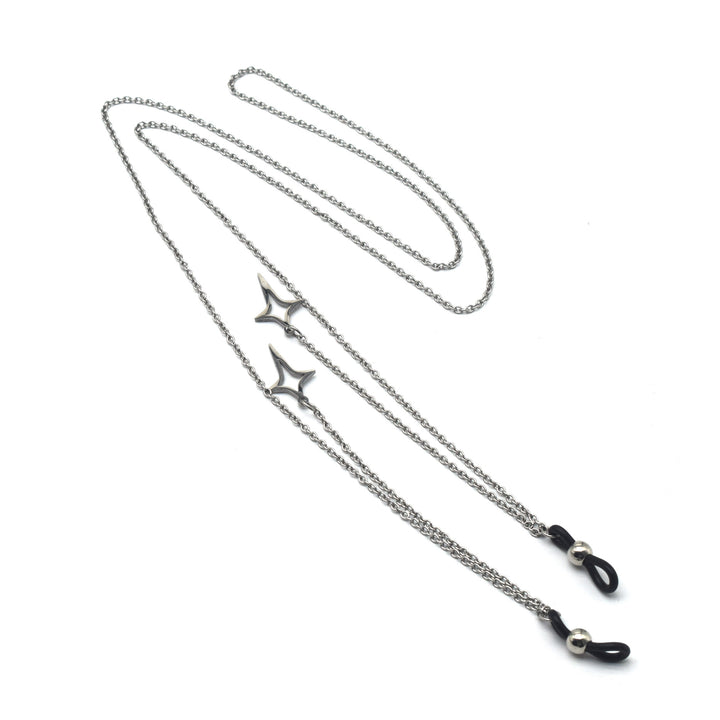 Stylische Edelstahl Brillen Kette Karnz