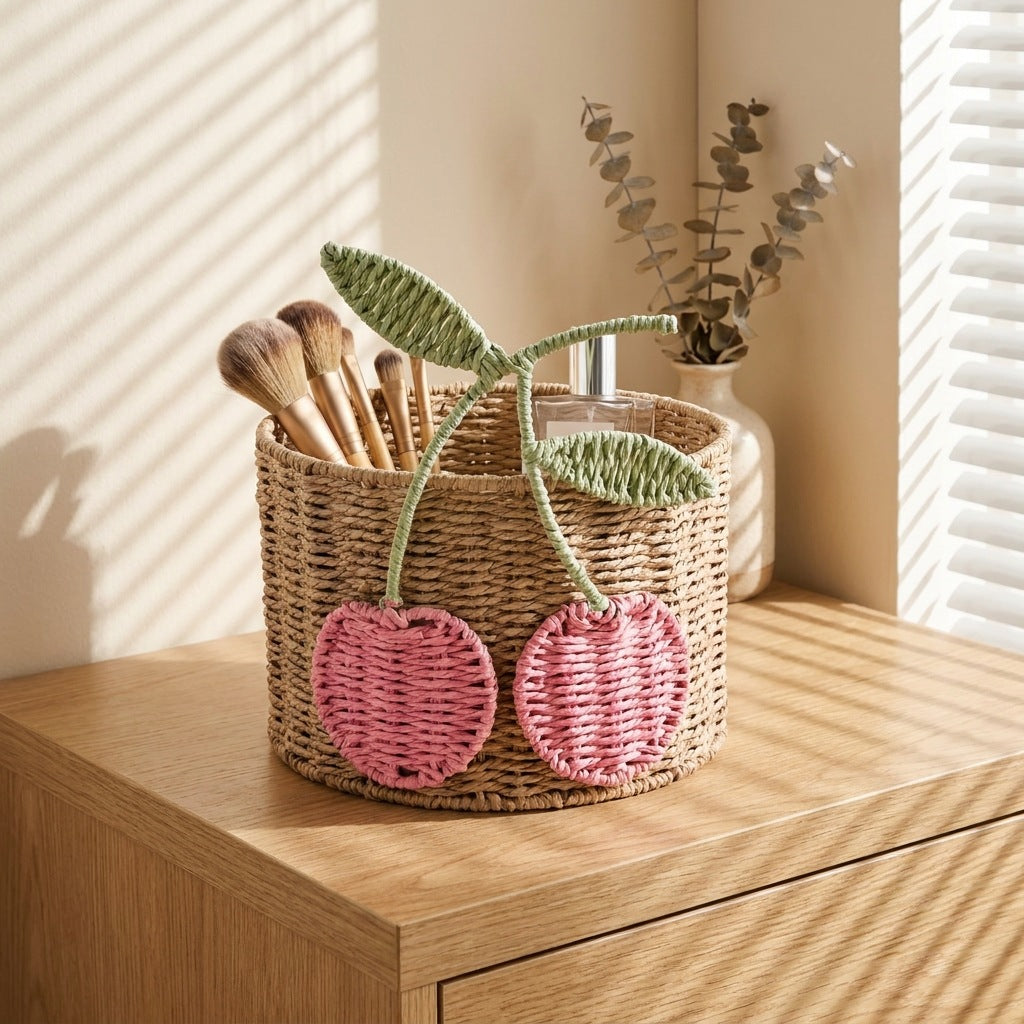 Verspielter Aufbewahrungskorb mit Obstdesign Karnz
