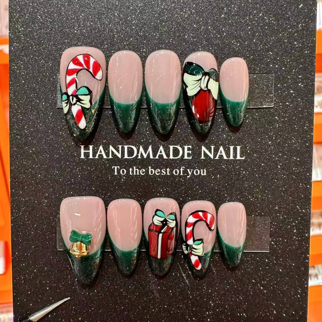 Handgefertigtes urlaubsbezogenes Press-On-Nagelset  1791773575