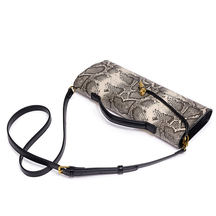 Prägung Schlangenprint Abend Clutch Karnz