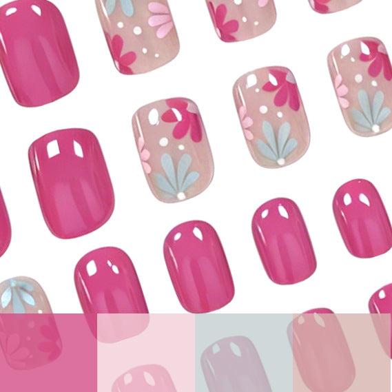 Künstlerische Florale Gel Nagelkunst Karnz